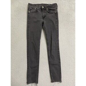 Rag & Bone Black Skinny Jeans 26 X 27 Ankle Jeans Style W15261769bra
